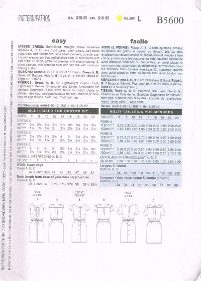 MISSES' DRESS