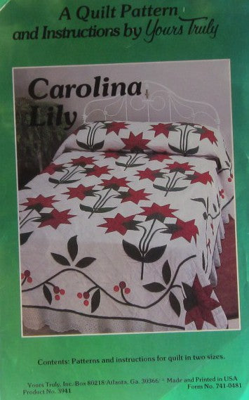 CAROLINA LILY QUILT PATTERN