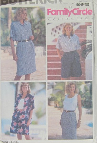 MISSES SHIRT TANK TOP SKIRT AND SHORTS
