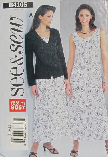 MISSES/MISSES PETITE JACKET AND DRESS