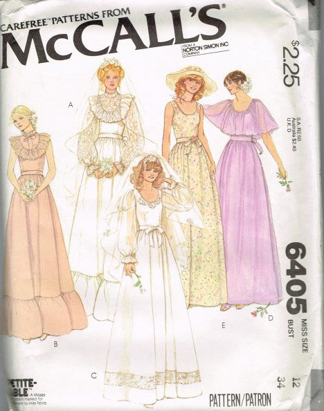 MISSES' BRIDAL DRESS