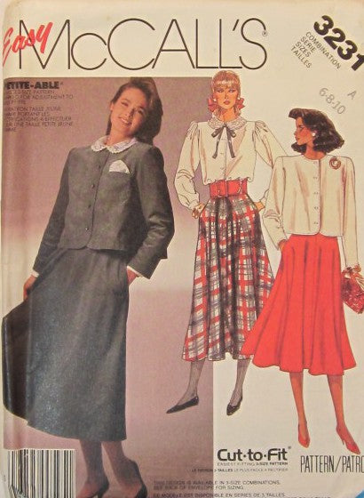 MISSES JACKET BLOUSE AND SKIRT