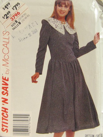 MISSES DRESS AND TIE BELT