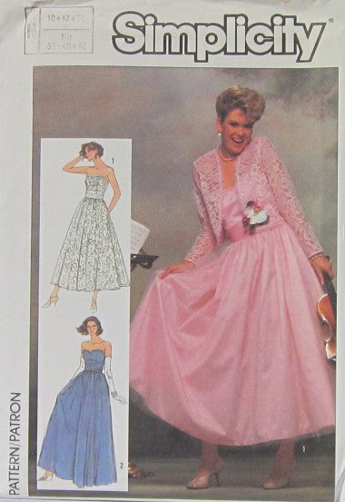 MISSES' DRESS IN TWO LENGTHS AND LINED JACKET