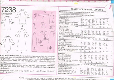 MISSES ROBES IN TWO LENGTHS