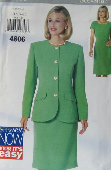 MISSES/MISSES PETITE  JACKET AND DRESS