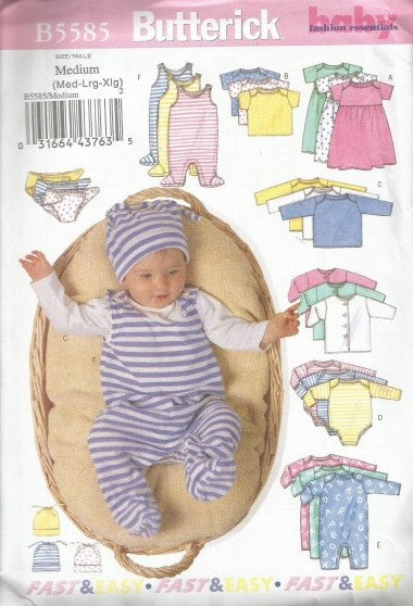 INFANTS' JACKET, DRESS, TOP, ROMPER, DIAPER COVER AND HAT