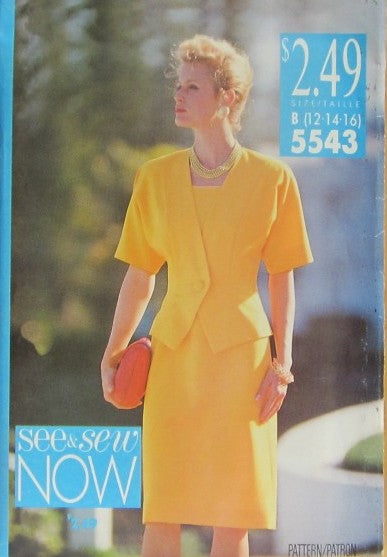 MISSES' JACKET AND DRESS