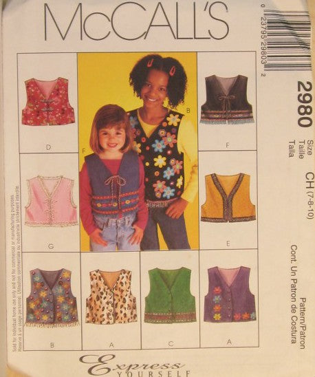 CHILDRENS AND GIRLS VEST
