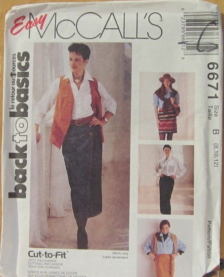 MISSES WRAP SKIRT IN TWO LENGTHS
