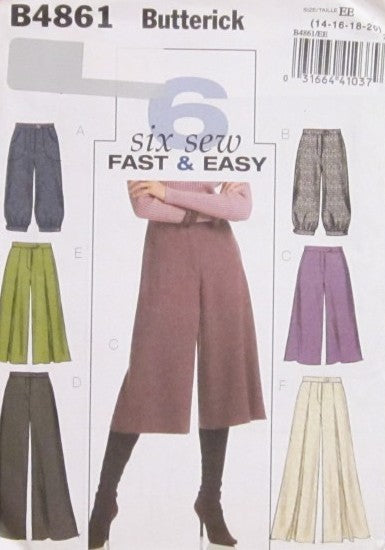 MISSES PANTS AND GAUCHO PANTS