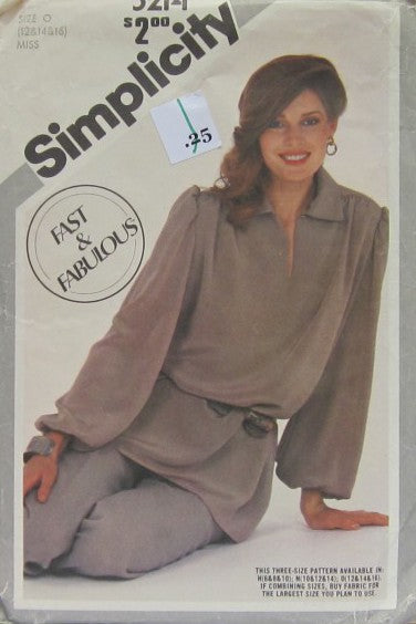 MISSES' FAST AND FABULOUS TM PULLOVER TUNIC AND PULL-ON PANTS