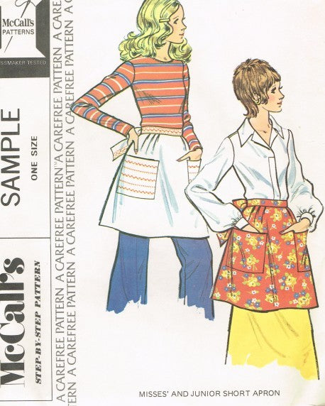 MISSES' AND JUNIOR SHORT APRON