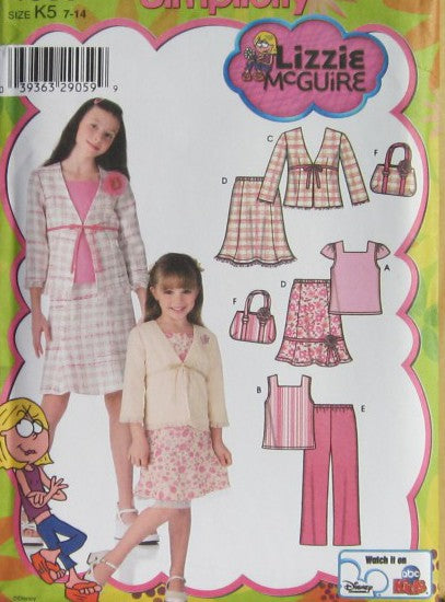 CHILDS AND GIRLS TOP SKIRT PANTS JACKET AND BAG