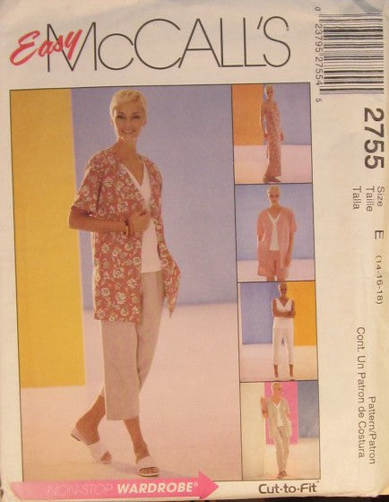 MISSES/MISS PETITE JACKET DRESS OR TOP PANTS AND SHORTS