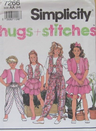 GIRLS' AND CHILD'S SKIRT, ZOUAVE PANTS AND JACKET OR VEST