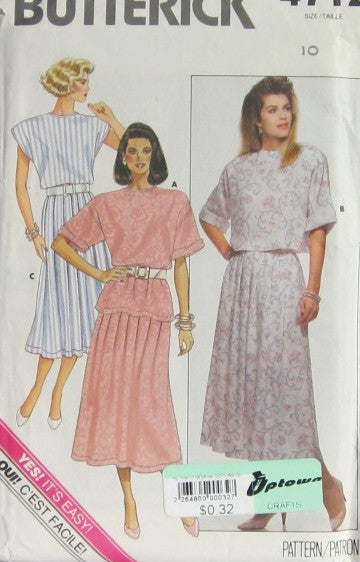 MISSES TOP AND SKIRT