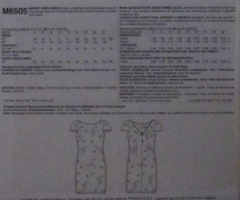 MISSES LINED DRESS