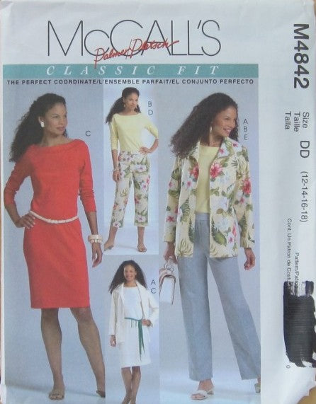 MISSES' UNLINED JACKET, TOP, DRESS AND PANTS IN TWO LENGTHS
