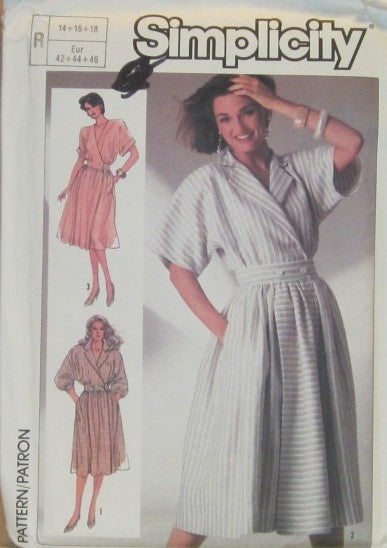 MISSES MOCK WRAP DRESS