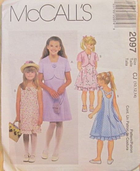CHILDREN'S AND GIRL'S LINED DRESS AND LINED JACKET