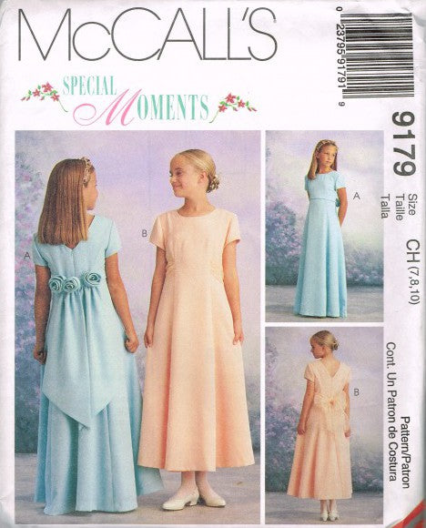 GIRLS' DRESS IN TWO LENGTHS