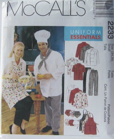 MISSES AND MEN'S JACKET SHIRT APRON PANTS