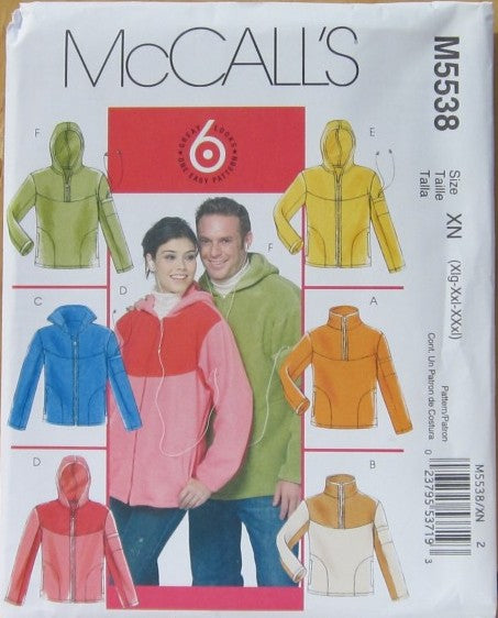 MISSES' AND MEN'S TOPS AND UNLINED JACKETS