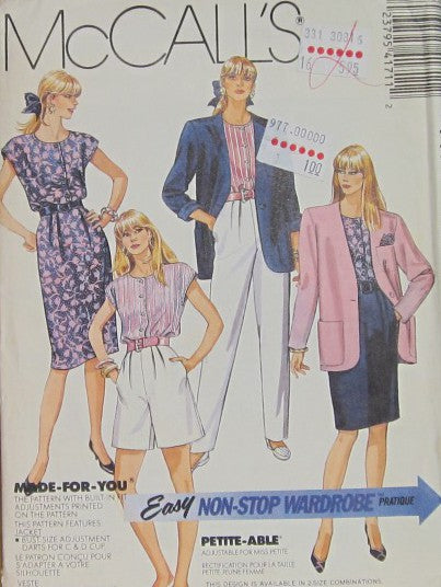MISSES JACKET TOP SKIRT PANTS AND SHORTS