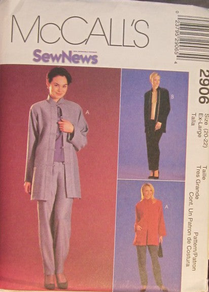 MISSES/MISS PITITE JACKET TOP AND PANTS