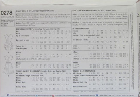 MISSES' DRESS IN TWO LENGTHS WITH SKIRT VARIATIONS
