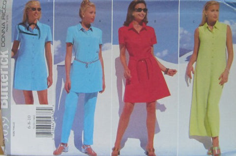 MISSES/MISSES PETITE DRESS/TUNIC BELT AND PANTS