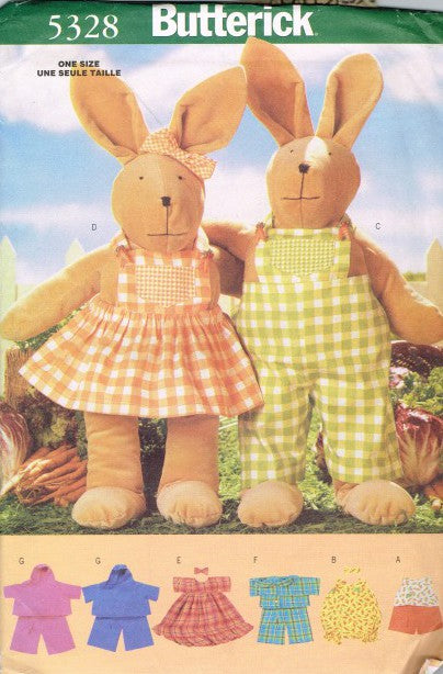 NINETEEN INCH 48 CM BUNNY AND WARDROBE