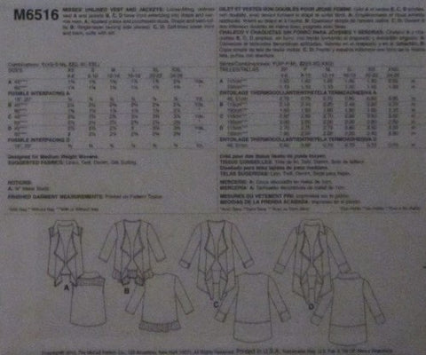 MISSES VEST AND JACKETS