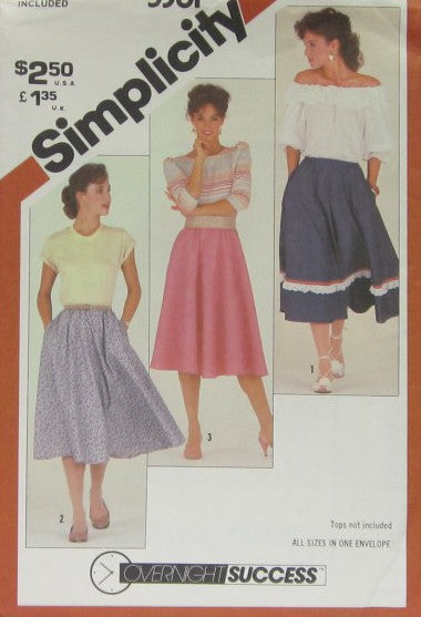 MISSES' PULL-ON SKIRT IN TWO LENGTHS