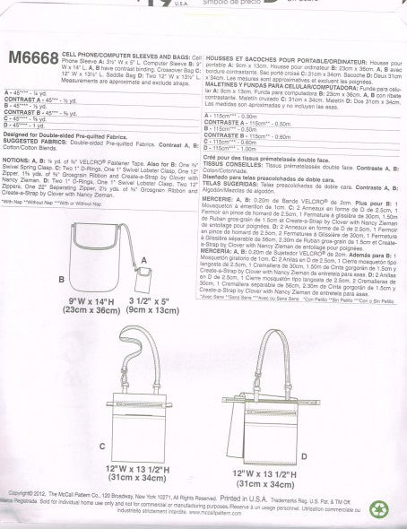 CELL PHONE/COMPUTER SLEEVES AND BAG