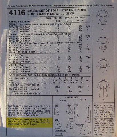 MISSES SET OF TOPS