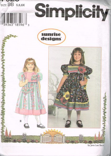 CHILD'S DRESS AND PURSE SUNRISE DESIGNS