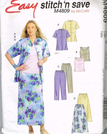 MISSES MISS PETITE SHIRT TOP PANTS AND BIAS SKIRT