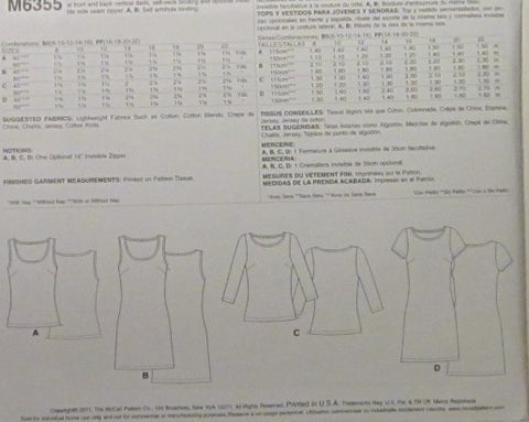 MISSES TOPS AND DRESSES