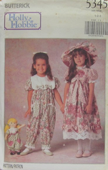 TODDLERS'/CHILDREN'S DRESS, PARTY PANTS, HAT, DOLL'S PARTY PANTS
