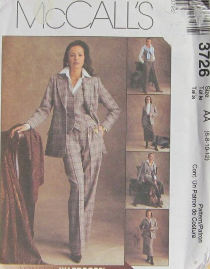 MISSES/MISS PETITE JACKET AND BEST PANTS AND SKIRT