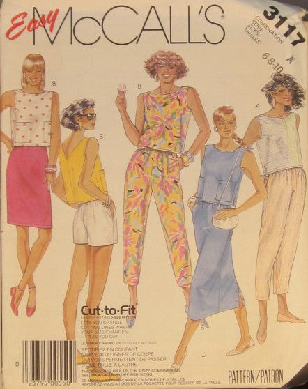 MISSES' TOP, SKIRT, PANTS & SHORTS