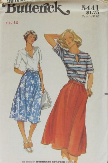 MISSES TOP AND SKIRT