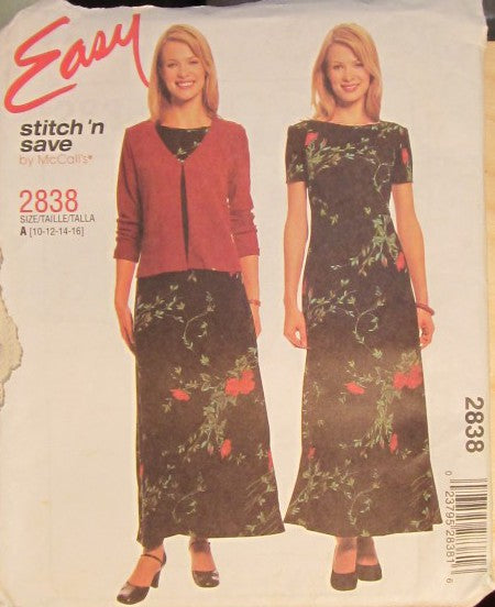 MISSES/MISS PETITE JACKET AND DRESS