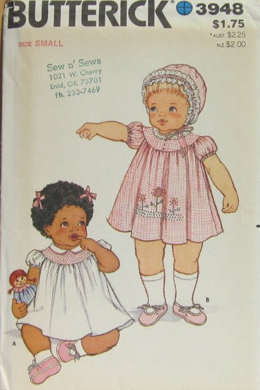 INFANTS DRESS PANTIES BONNET SLIPPERS & EMBROIDERY TRANSFER