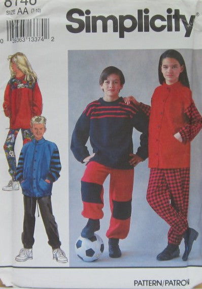 BOYS' AND GIRLS' JACKET AND KNIT PANTS AND TOP