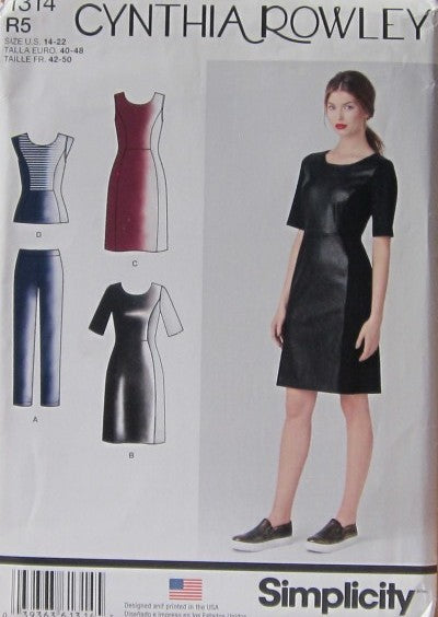 MISSES DRESS OR TOP AND SLIM KNIT PANTS