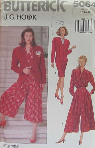 MISSES JACKET BLOUSE SKIRT AND SPLIT SKIRT