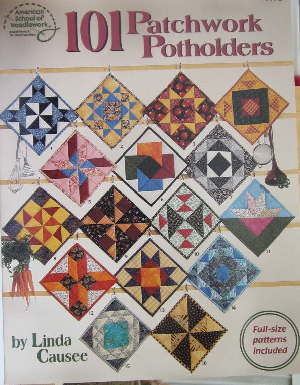 101 PATCHWORK POTHOLDERS– Sewing Patterns House